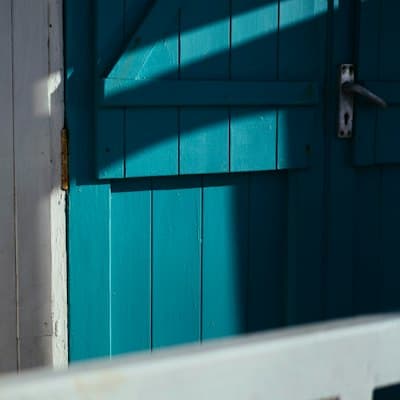 Beach house front door